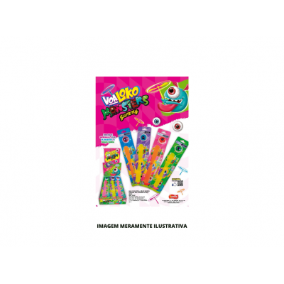 BALA - GUMMY - 4,5g GEL OLHO MONSTERS VOALOKO - DP15